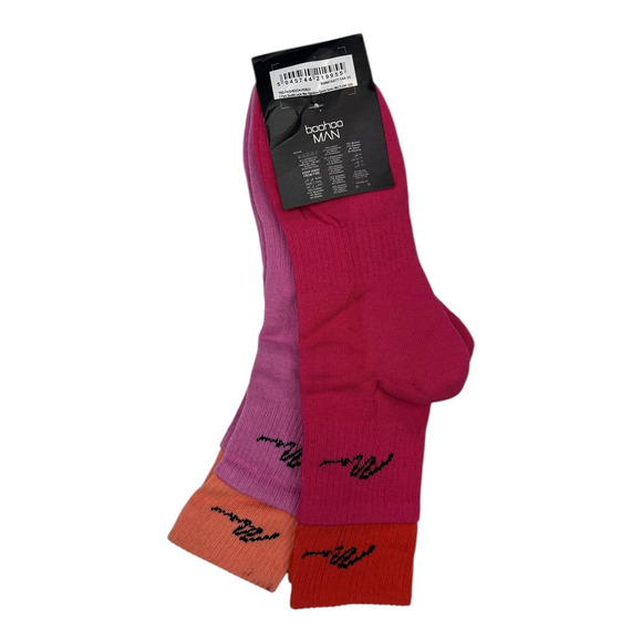 Boohoo Man Multi-colored Mid Calf High Socks 2 Pack One Size - Picture 3 of 3